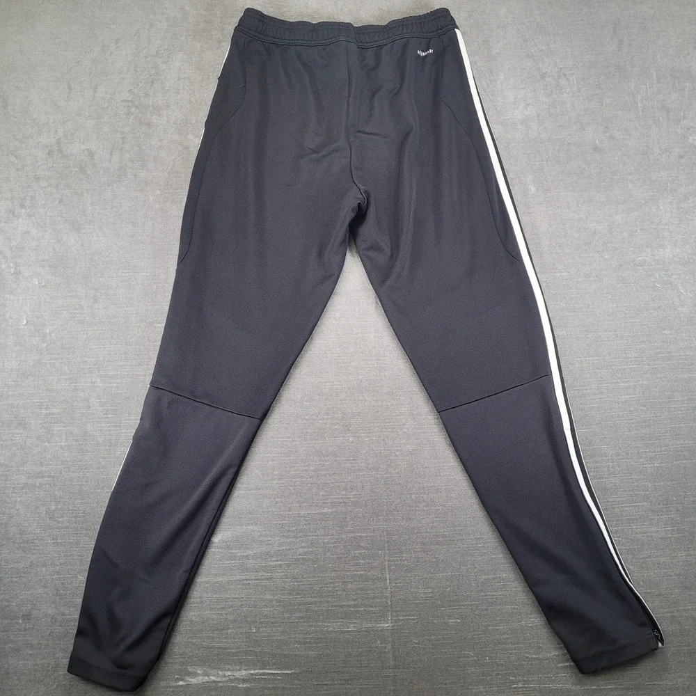 Adidas Mens Tiro Aeroready Track Pants Black White‎ Striped Size M Tapered Leg